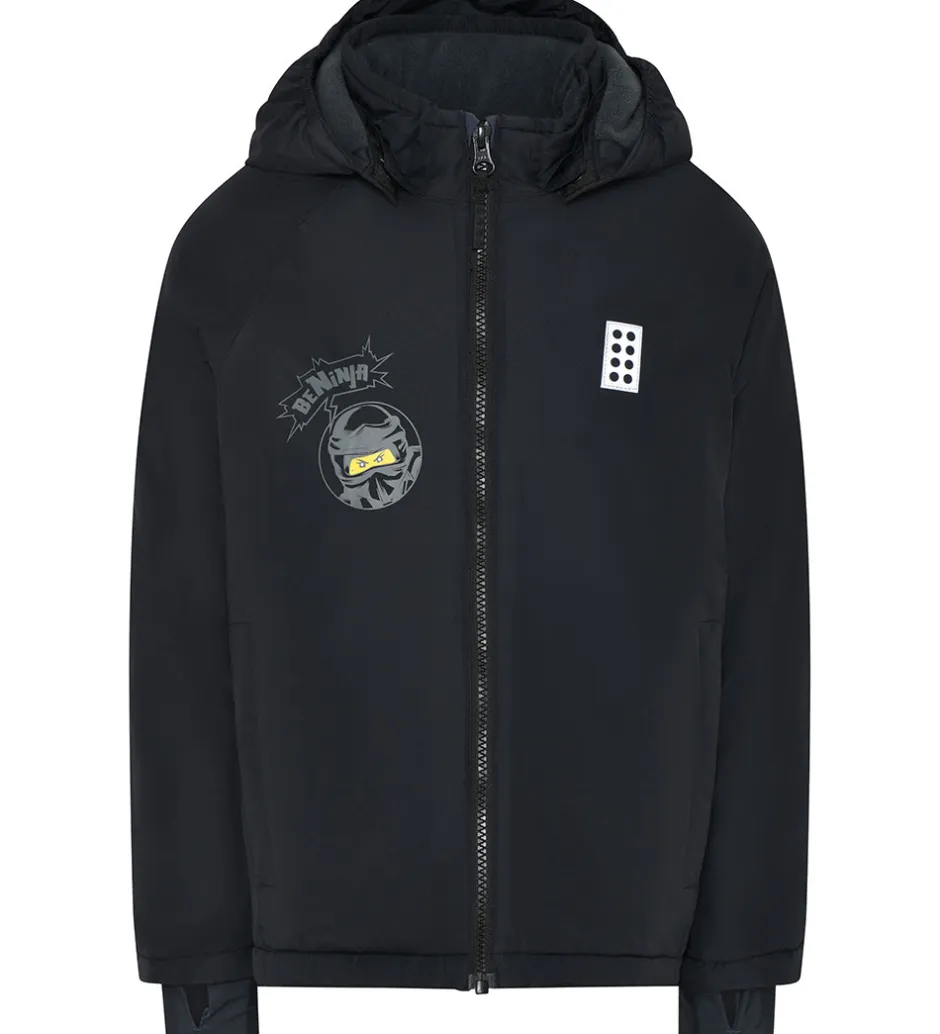Vinterjakker|LEGO® Wear LEGO® Ninjago Vinterjakke - LWJesse 607 - Sort m. Print