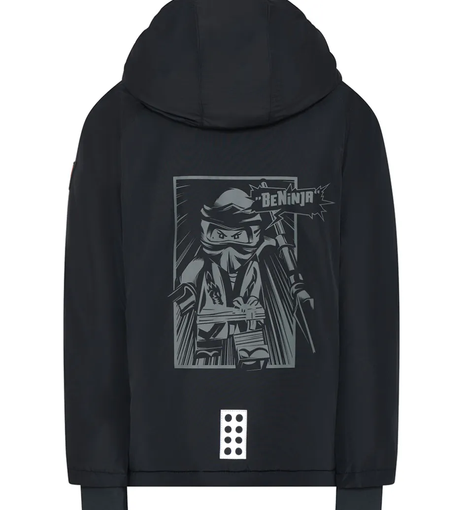 Vinterjakker|LEGO® Wear LEGO® Ninjago Vinterjakke - LWJesse 607 - Sort m. Print