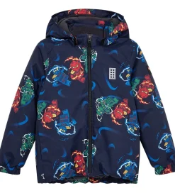 Vinterjakker|LEGO® Wear LEGO® Ninjago Vinterjakke - LWJaz 712 - Navy m. Ninjaer