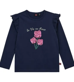 T-Shirts|LEGO® Wear Bluse - LwTaja - Mørkeblå m. Blomster