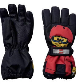 Handsker Og Luffer|LEGO® Wear Handsker - LWAgan 811 - Sort/Rød