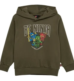Hættetrøjer|LEGO® Wear Ninjago Hættetrøje - LwsAku - Grøn