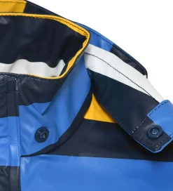 Regntøj|LEGO® Wear Regnjakke - PU - LWJonathan 102 - Blå m. Striber