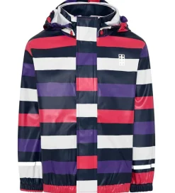 Regntøj|LEGO® Wear Regnjakke - PU - Jamaica 102 - Lilla/Hvid/Fuchsiastri