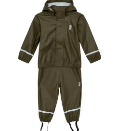 Regntøj|LEGO® Wear Regntøj m. Seler - PU - LWJivan 200 - Dark Khaki
