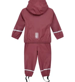 Regntøj|LEGO® Wear Regntøj m. Seler - PU - LWJivan 200 - Mørk Rosa