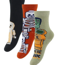 Strømper|LEGO® Wear Strømper - 3-pak - LwAgan - Sort/Rød/Beige m. Hallowe