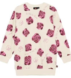 Kjoler|Tunikaer|LEGO® Wear Sweatkjole - LwSasha 600 - Hvid m. Roser