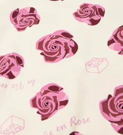 Kjoler|Tunikaer|LEGO® Wear Sweatkjole - LwSasha 600 - Hvid m. Roser