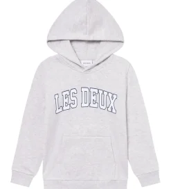 Hættetrøjer|Les Deux Hættetrøje - Aidan - Snow Melange m. Logo