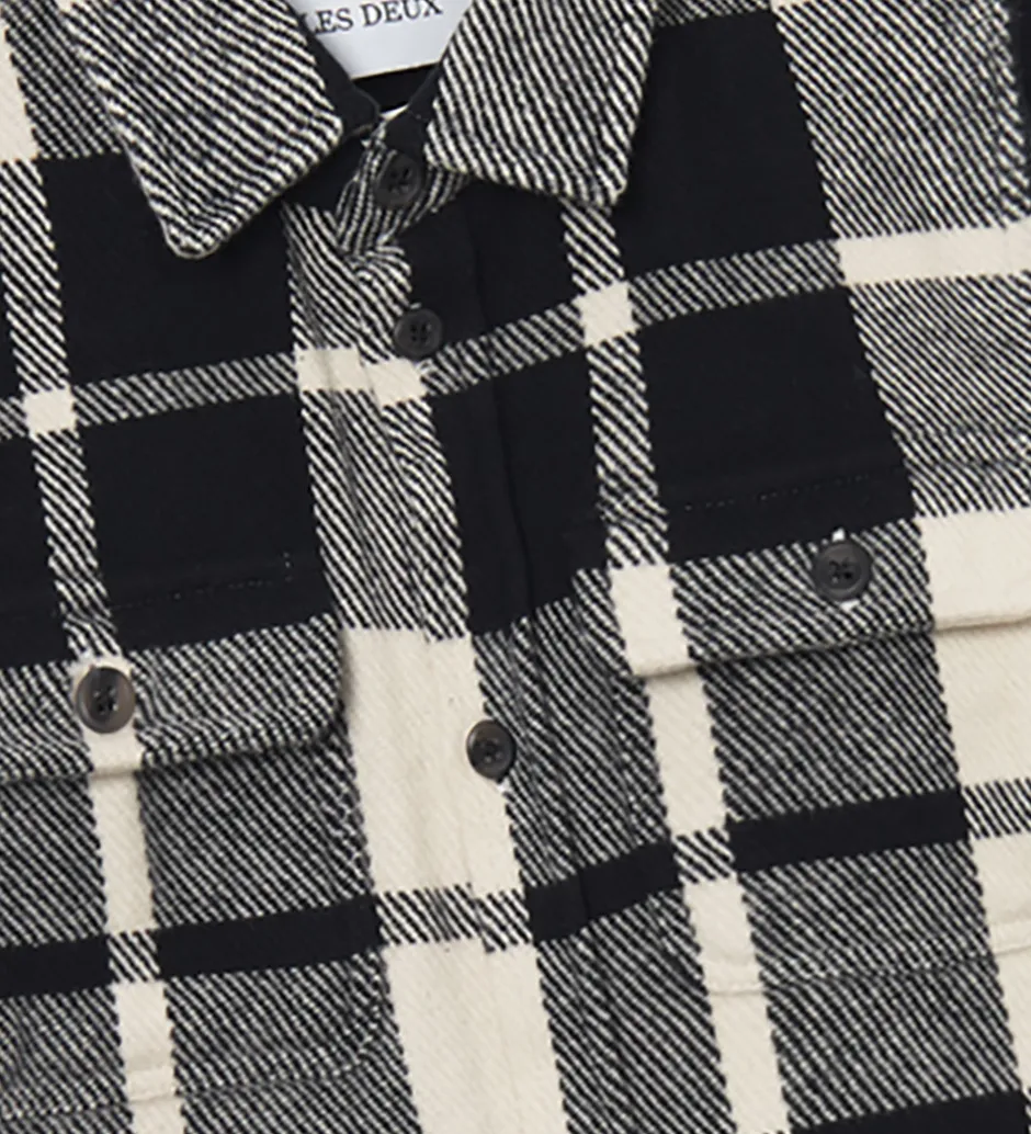 Skjorter|Les Deux Skjorte - Joseph Check - Black/Ivory