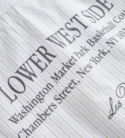 Skjorter|Les Deux Skjorte - Kent Print Stripe - Xenon Blue