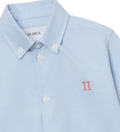 Skjorter|Les Deux Skjorte - Konrad Contrast Oxford - Light Blue