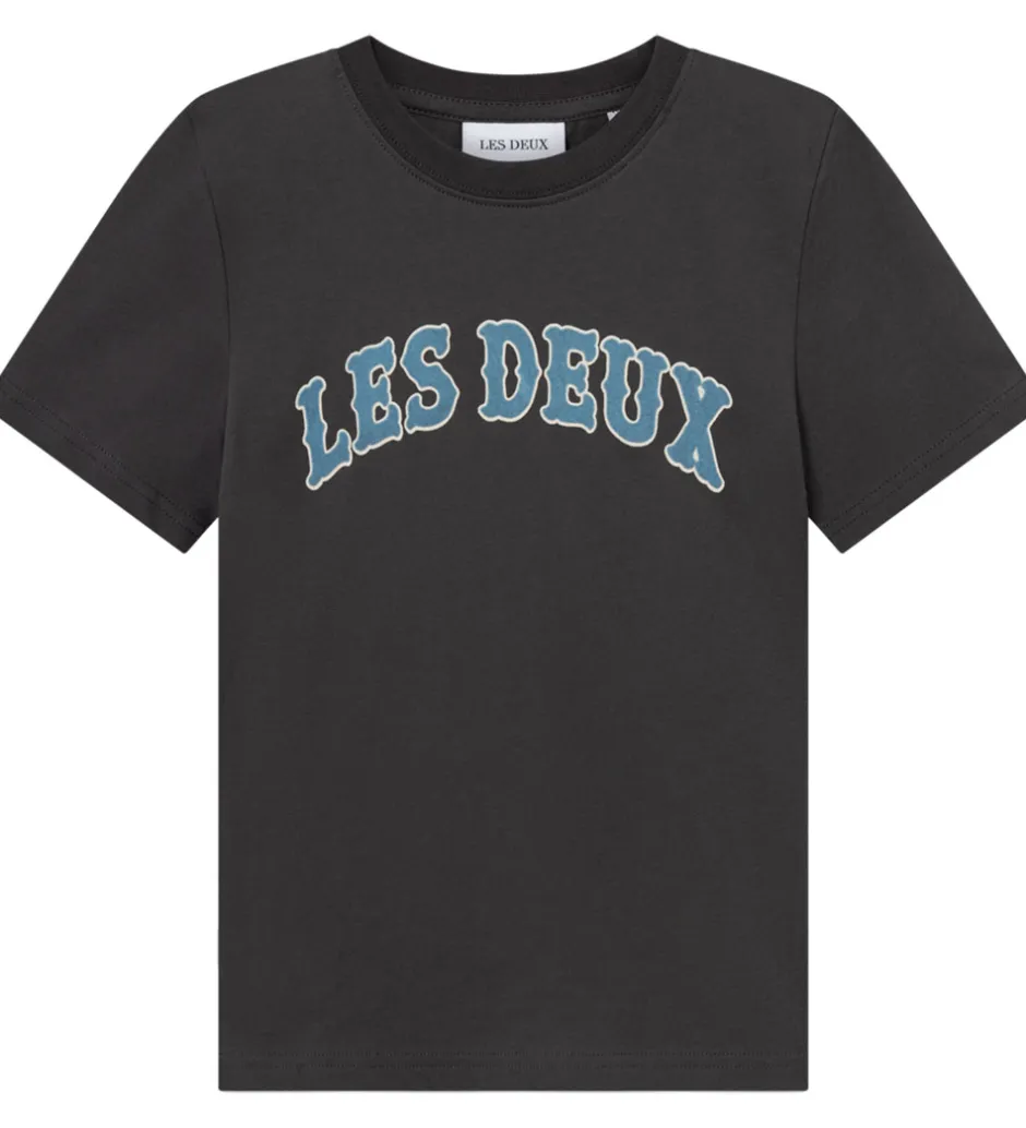 T-Shirts|Les Deux T-shirt - Brady Western - Raven Grey