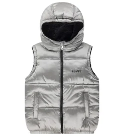 Fleece|Dunveste Og Dyneveste|Levis Dynevest m. Fleece - Vendbar - Sølv/Sort