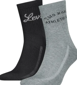 Strømper|Levis Strømper - 2-pak - Sort/Grå