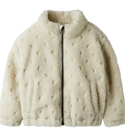Fleece|Lil Atelier Lil' Altelier Fleecejakke - NmnNalo - Turtledove/Moon EMB