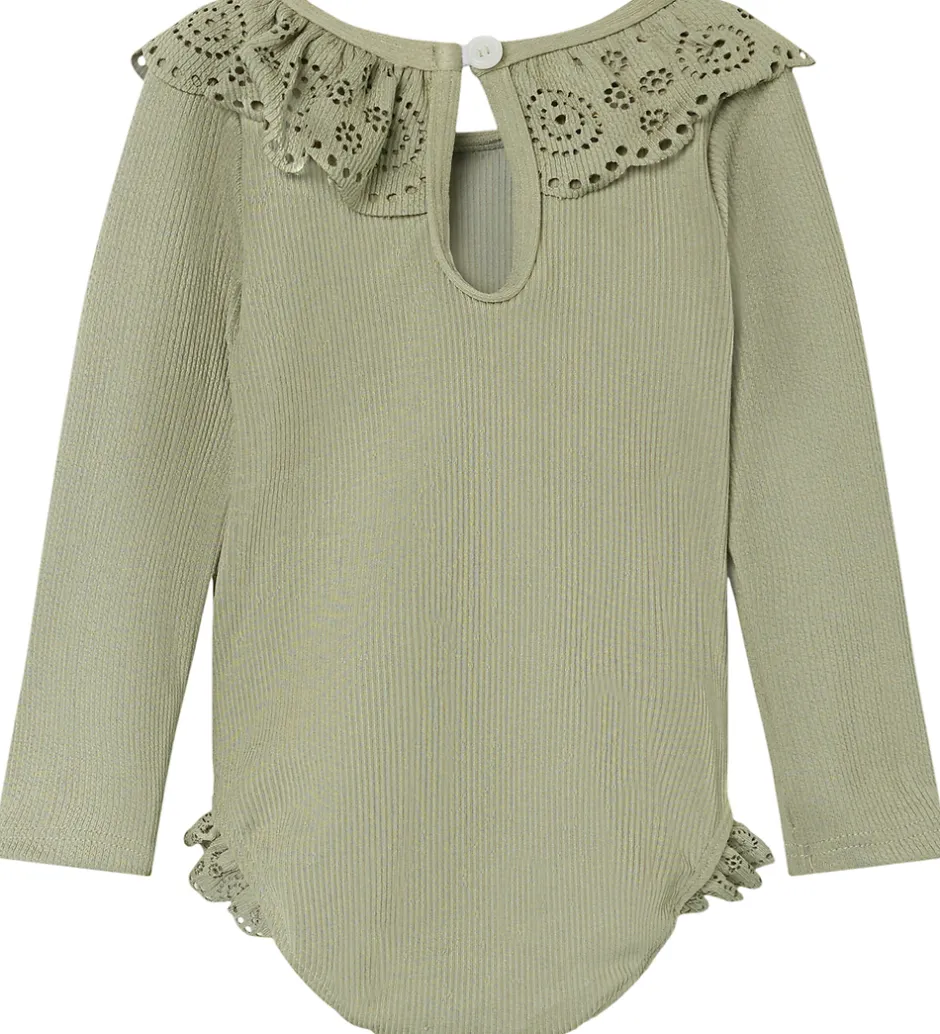 Badetøj|Lil Atelier Lil' Atelier Badedragt - Rib - NbfFola - Forst Fog