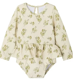 Badetøj|Lil Atelier Lil' Atelier Badedragt - Vaflet - NbfFloria - Turtledove
