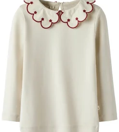 Bluser|Lil Atelier Bluse - NmfFundo - Turtledove/ Red Dahila