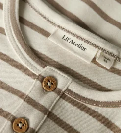 Bluser|Drengetøj|Lil Atelier Lil' Atelier Bluse - NmmLimia - Turtledove/ Sephia Tint