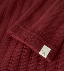 Juletøj|Bluser|Lil Atelier Lil' Atelier Bluse - Rib - NmfRita - Red Dahlia