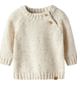 Bluser|Unisex-Tøj|Lil Atelier Bluse - Strik - Nistret - NbnGalto - Turtledove