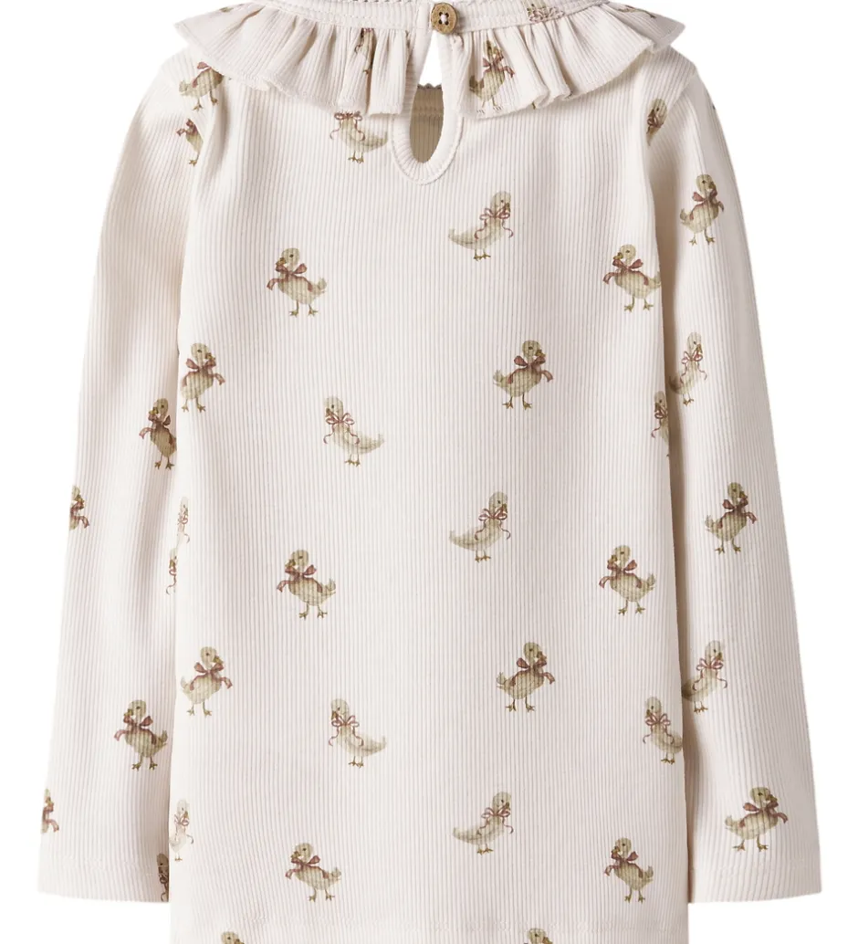 Bluser|Lil Atelier Lil' Atelier Bluser - Rib - NbfLavo - Almost Mauve/Goose