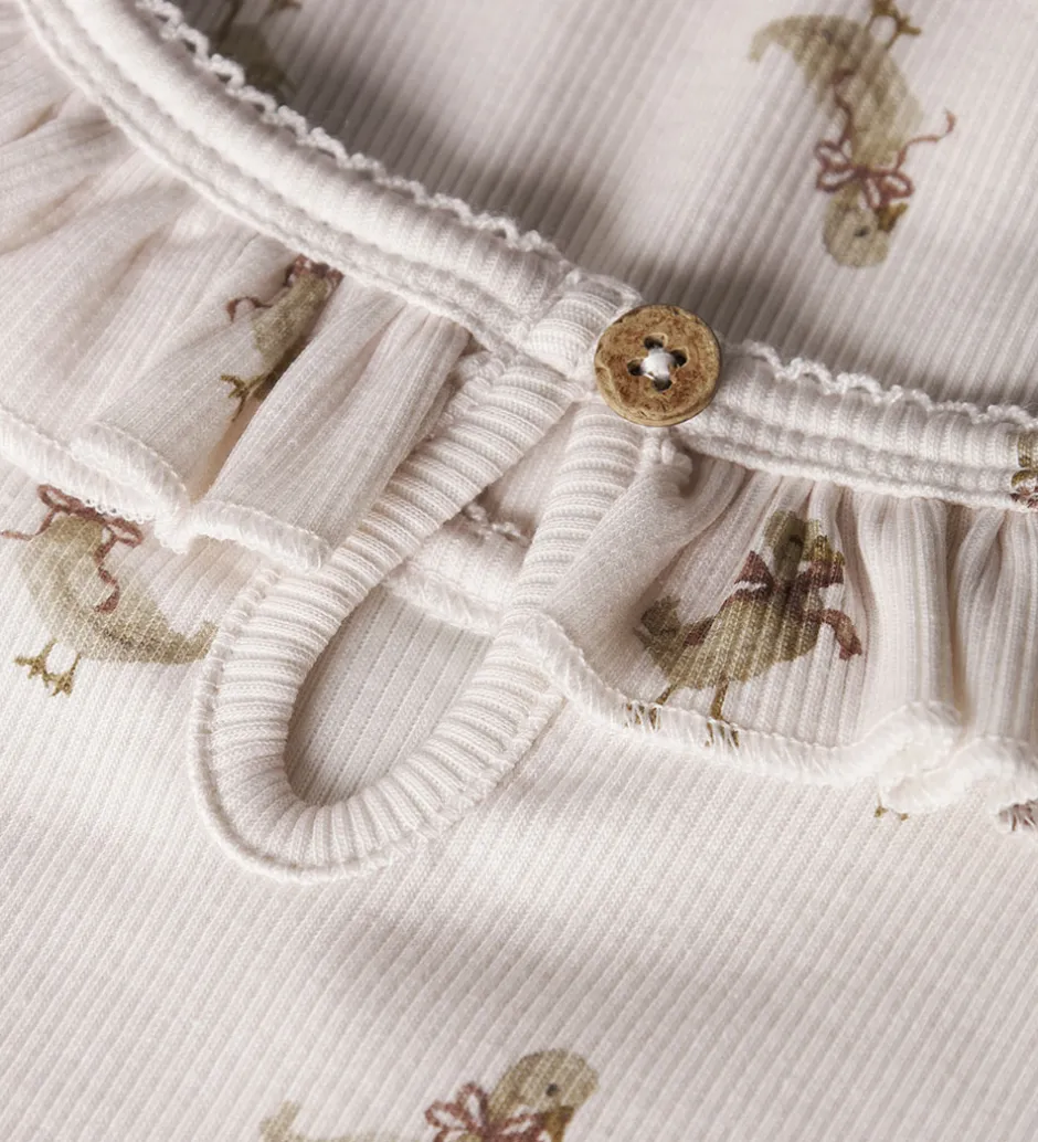 Bluser|Lil Atelier Lil' Atelier Bluser - Rib - NbfLavo - Almost Mauve/Goose