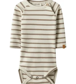 Drengetøj|Bodyer|Lil Atelier Lil' Atelier Body l/æ - NbmLimia - Turtledove/ Sephia Tint