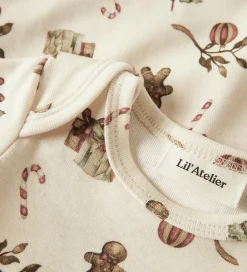 Juletøj|Lil Atelier Lil' Atelier Body L/Æ - NbnLayo - Turtledove/Christmas