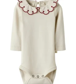 Bodyer|Lil Atelier Lil' Atelier Body L/Æ - NmfFundo - Turtledove/ Red Dahila