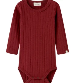 Juletøj|Bodyer|Lil Atelier Lil' Atelier Body l/æ - Rib - NbfRita - Red Dahlia