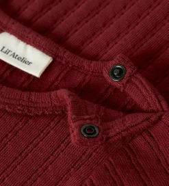 Juletøj|Bodyer|Lil Atelier Lil' Atelier Body l/æ - Rib - NbfRita - Red Dahlia