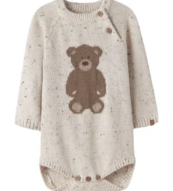 Bodyer|Lil Atelier Lil' Atelier Body L/Æ - Strik - NbnGalto - Turtledove/Teddy