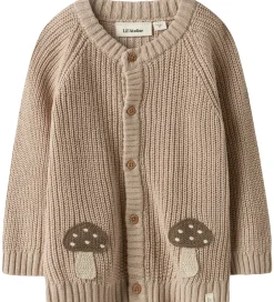Cardigans|Lil Atelier Cardigan - Strik - NmmEmlen - Oxford Tan m. Svampe