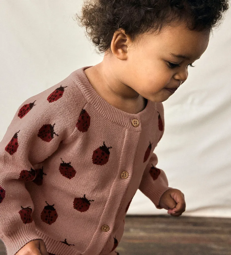 Striktrøjer|Lil Atelier Lil' Atelier Cardigan - Strik - NbfLulio - Misty Rose