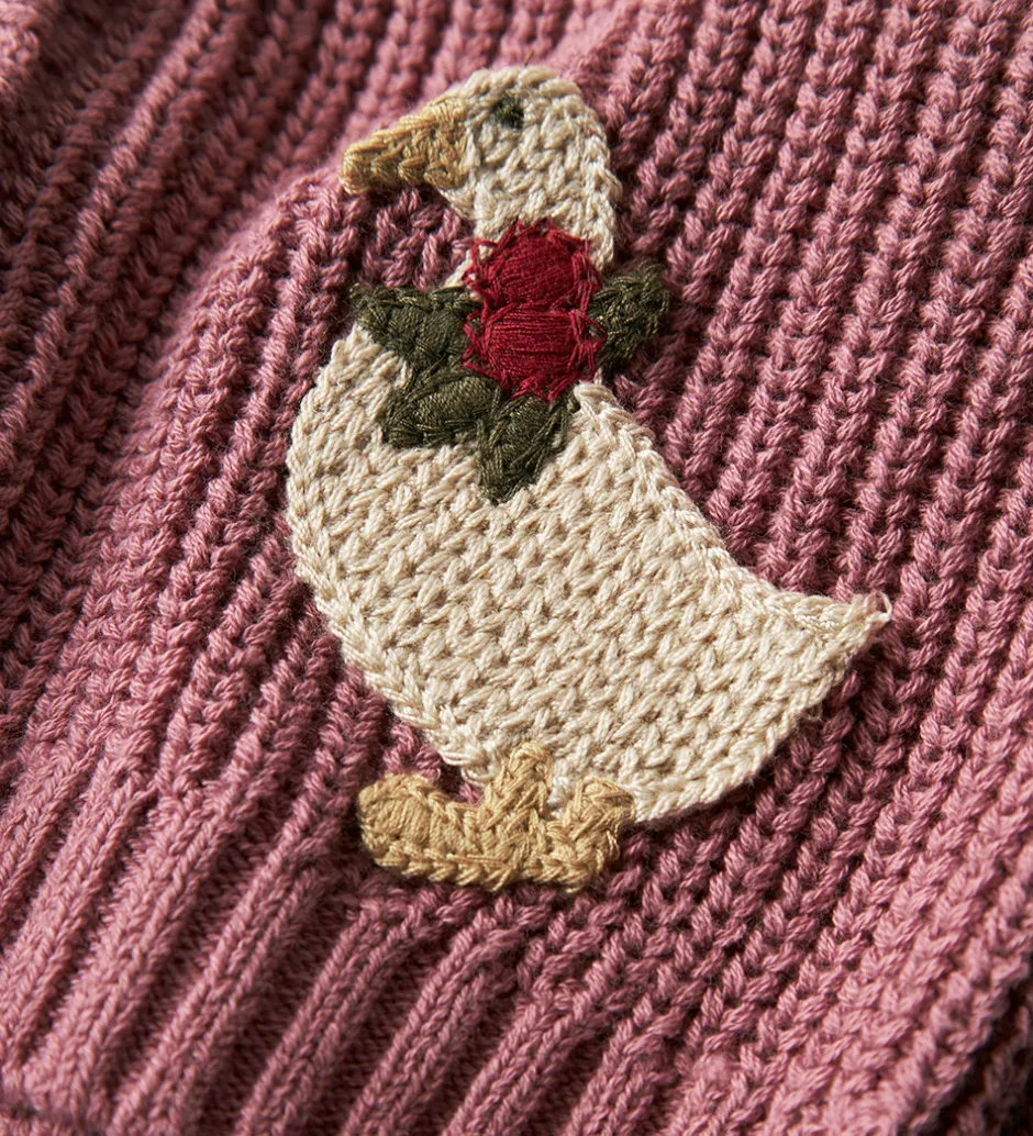 Juletøj|Cardigans|Lil Atelier Cardigan - Strik - NmfEmlen - Nostalgia Rose