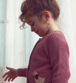 Juletøj|Cardigans|Lil Atelier Cardigan - Strik - NmfEmlen - Nostalgia Rose