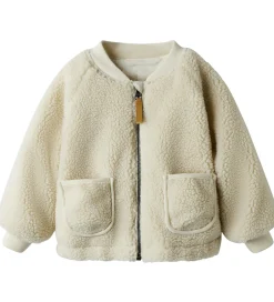 Fleece|Lil Atelier Lil' Atelier Fleecejakke - NmnLajo - Turtledove/Rainbow