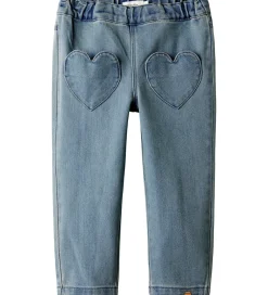 Bukser Og Jeans|Pigetøj|Lil Atelier Lil' Atelier Jeans - Loose - NmfLulia - Medium Blue Denim