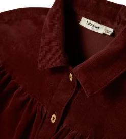 Kjoler|Lil Atelier Kjole - Fløjl - NmfObert - Hot Chocolate