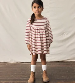 Kjoler|Lil Atelier Lil' Atelier Kjole - NmfLima - Turtledove/Red Dahlia