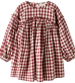 Kjoler|Lil Atelier Kjole - NmfRio - Red Dahlia