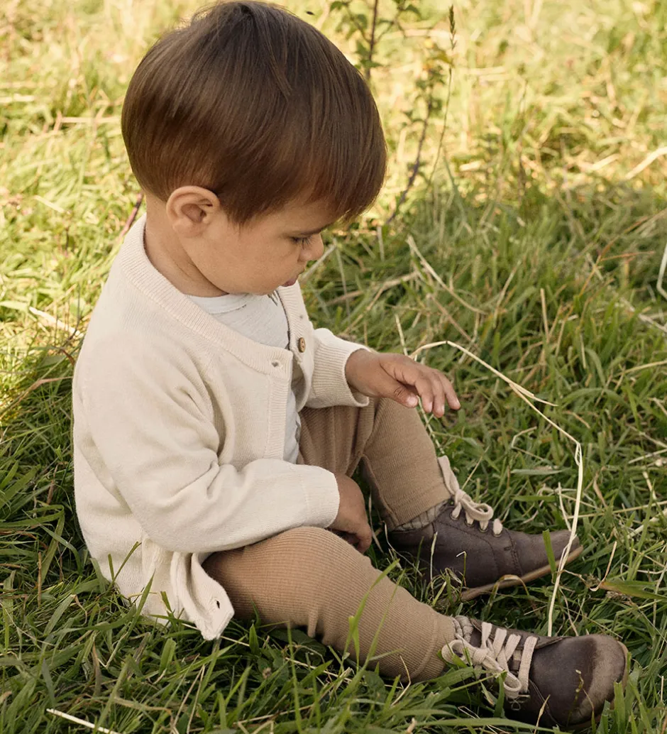 Leggings|Lil Atelier Lil' Atelier Leggings - Uld - Rib - NbnNoel - Tigers Eye