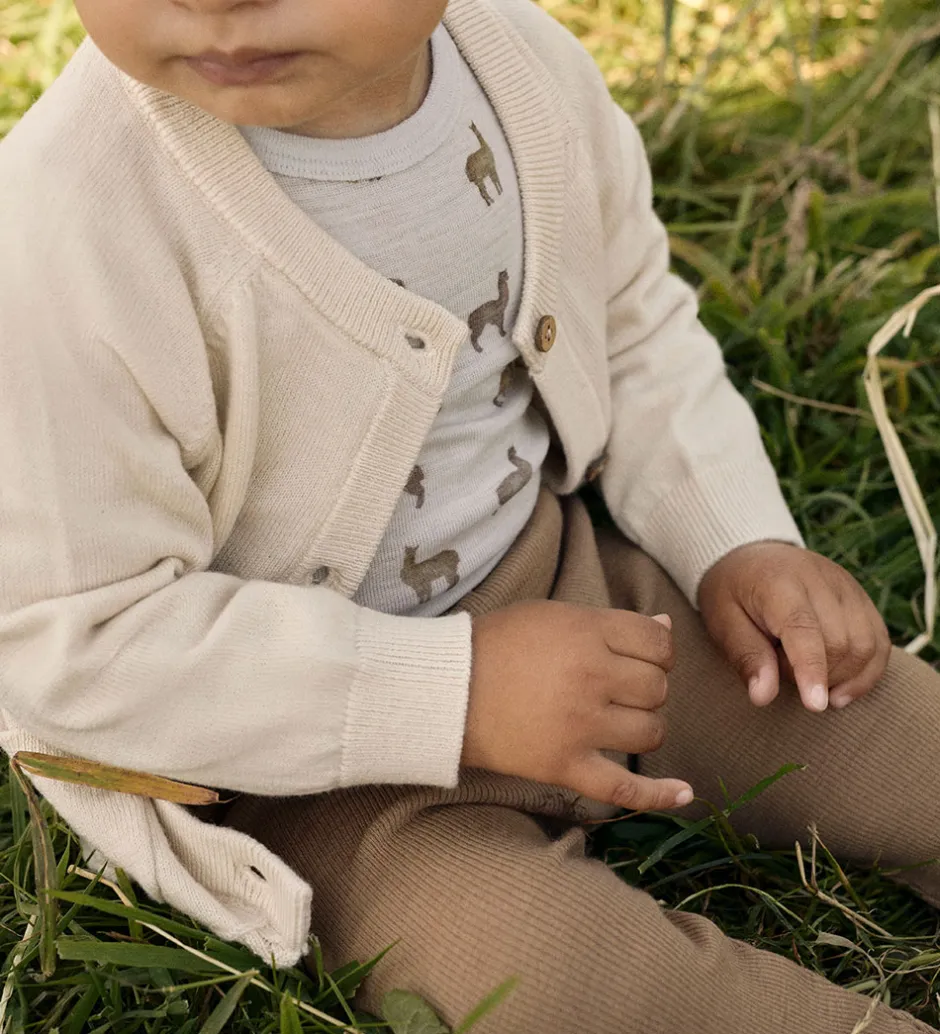 Leggings|Lil Atelier Lil' Atelier Leggings - Uld - Rib - NbnNoel - Tigers Eye