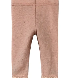 Leggings|Lil Atelier Lil' Atelier leggings - Uld - NbfNoel - Roebuck m. Hulmønster