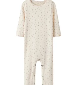 Nattøj|Lil Atelier Natdragt - Rib - NbfGago - Almost Mauve/Flowers