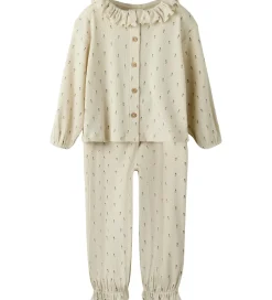 Nattøj|Lil Atelier Lil' Atelier Nattøj - 2-delt - Rib - NmfGago - Turtledove/Floral