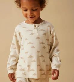Unisex-Tøj|Nattøj|Lil Atelier Nattøj - Rib - NmmGago - Turtledove/Sky